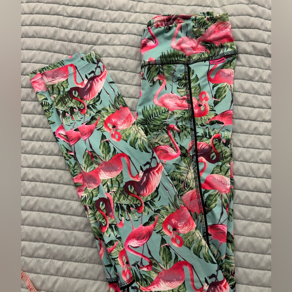 Labella Mafia Flamingo leggings size small